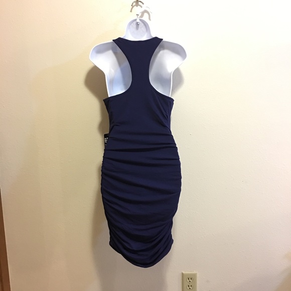 NWT Express Dress Size Small Navy Blue - Picture 2 of 5